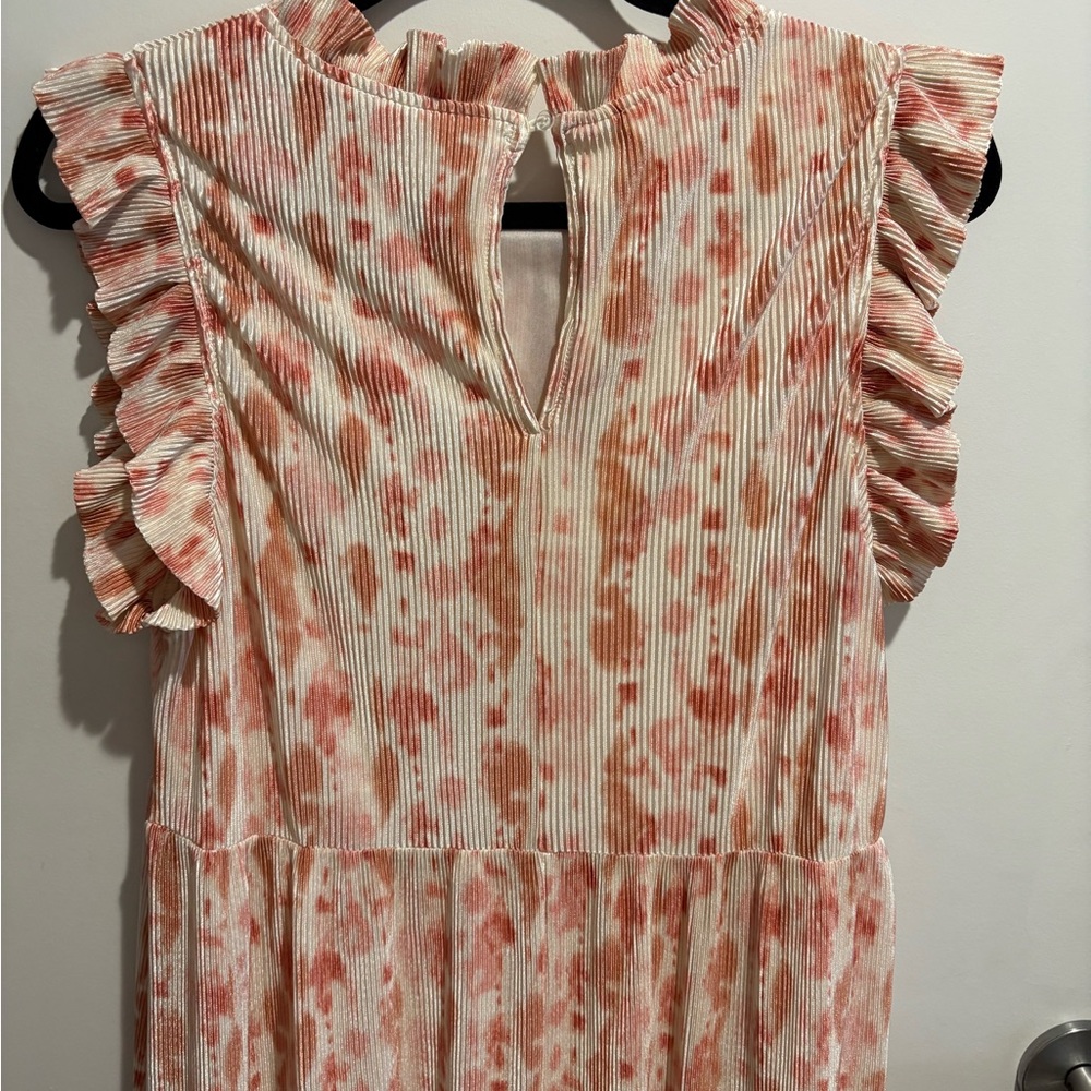 Charming Pink Ruffle Dress - Picture 4 of 4